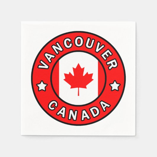 Vancouver Canada Servetten (Voorkant)