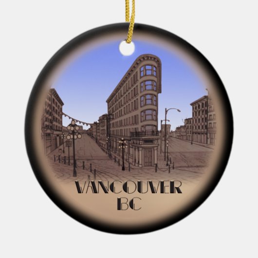 Vancouver Canada Sieraden Aangepast Vancouver Cade Keramisch Ornament (Voorkant)
