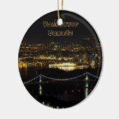 Vancouver Canada Sieraden Aangepaste Vancouver Cad Keramisch Ornament (Links)