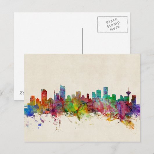 Vancouver Canada Skyline Briefkaart (Voorkant / Achterkant)