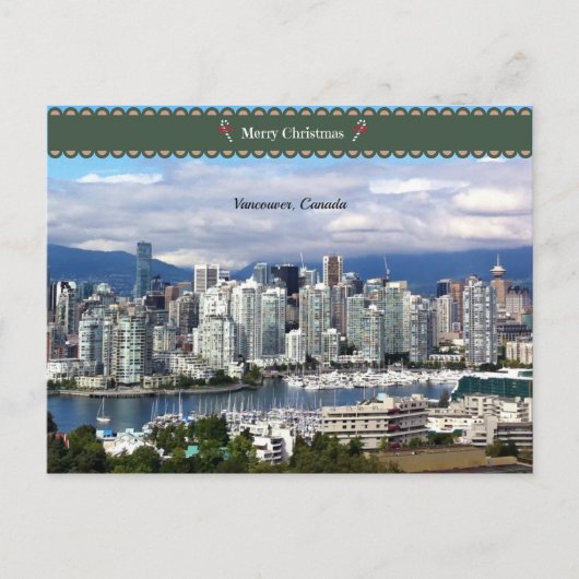 Vancouver Canada Skyline Briefkaart (Voorkant)