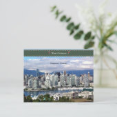 Vancouver Canada Skyline Briefkaart (Staand voorkant)