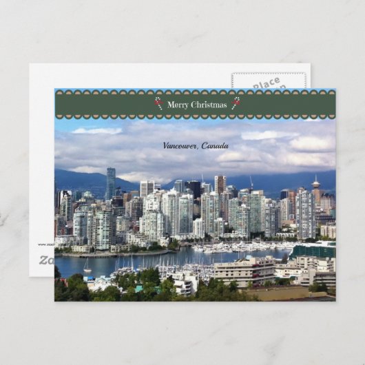 Vancouver Canada Skyline Briefkaart (Voorkant / Achterkant)