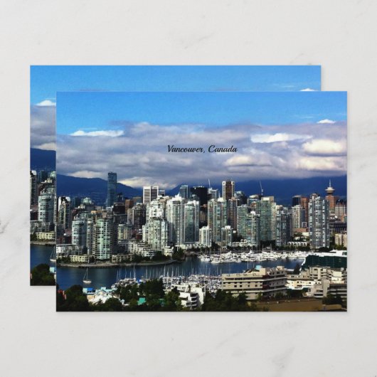 Vancouver, Canada skyline Briefkaart (Voorkant / Achterkant)