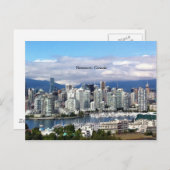 Vancouver Canada Skyline Briefkaart (Voorkant / Achterkant)