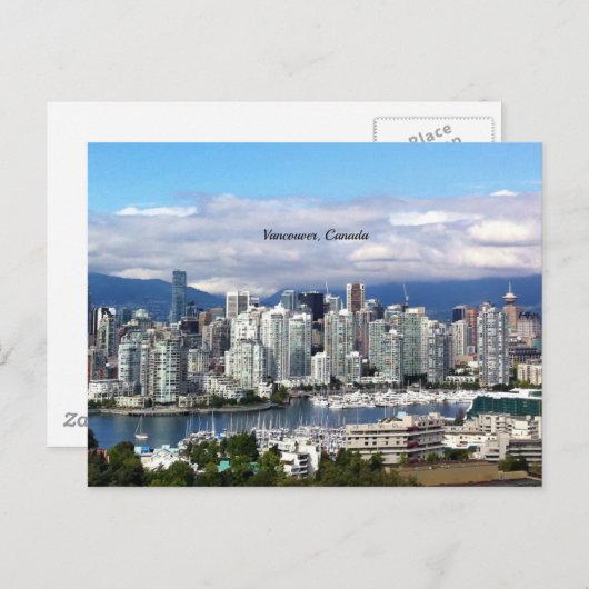 Vancouver Canada Skyline Briefkaart (Voorkant / Achterkant)