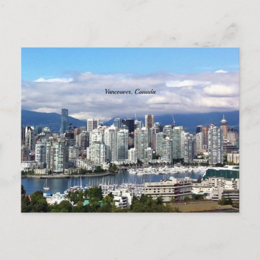 Vancouver Canada Skyline Briefkaart (Voorkant)