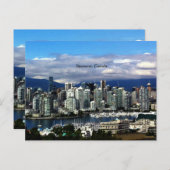 Vancouver, Canada skyline Briefkaart (Voorkant / Achterkant)