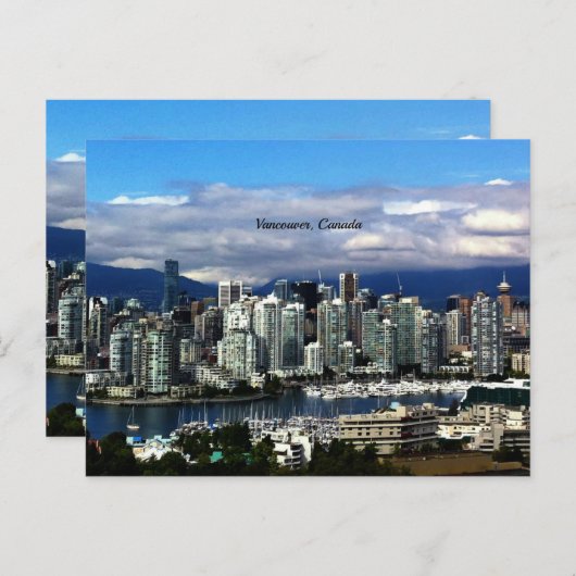 Vancouver, Canada skyline Briefkaart (Voorkant / Achterkant)