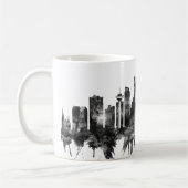 Vancouver Canada Skyline BW Koffiemok (Links)