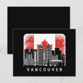 Vancouver Canada Skyline  Flag Briefkaart (Voorkant / Achterkant)