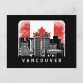 Vancouver Canada Skyline Flag Briefkaart (Voorkant)