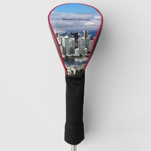 Vancouver Canada Skyline foto Golfheadcover (Voorkant)