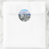 Vancouver Canada Skyline foto Ronde Sticker (Tas)