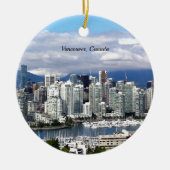 Vancouver Canada Skyline Keramisch Ornament (Voorkant)