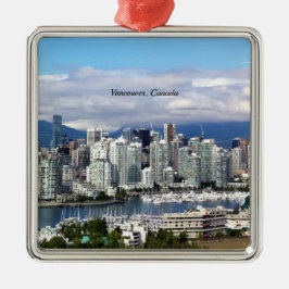 Vancouver Canada Skyline Metalen Ornament