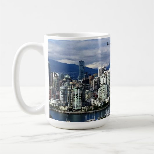 Vancouver, Canada skyline Square Koffiemok (Links)