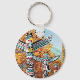 Vancouver Canada Sleutelhanger Totem Pole Souvenir