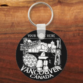 Vancouver Canada Sleutelhanger Vancouver Souvenirs (Voorkant)