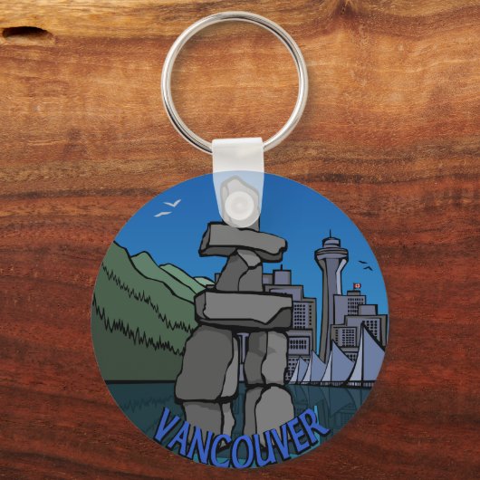 Vancouver Canada Sleutelhanger Vancouver Souvenirs (Voorkant)