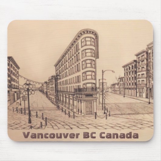 Vancouver Canada Souvenir Mousepad Gastown Gifts Muismat (Voorkant)