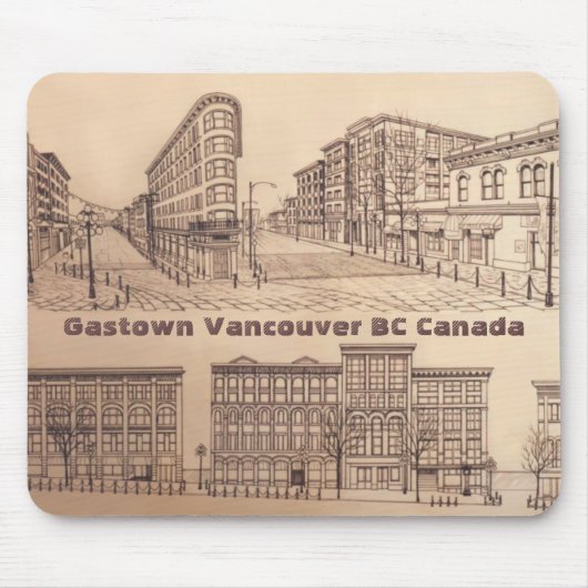Vancouver Canada Souvenir Mousepad Gastown Gifts Muismat (Voorkant)