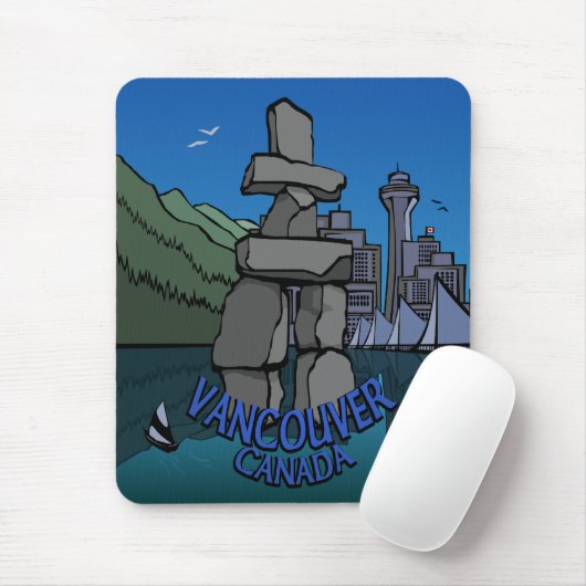 Vancouver Canada Souvenir Mousepad Inukshuk Muismat (Met muis)