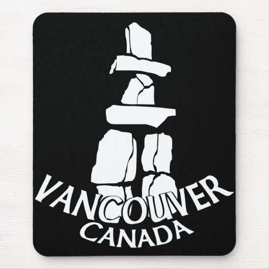 Vancouver Canada Souvenir Mousepad Inukshuk Muismat (Voorkant)