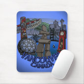 Vancouver Canada Souvenir Mousepad Landmark Gifts Muismat (Met muis)