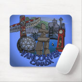 Vancouver Canada Souvenir Mousepad Landmark Gifts Muismat (Met muis)