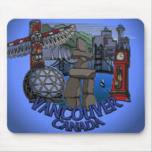 Vancouver Canada Souvenir Mousepad Landmark Gifts Muismat (Voorkant)