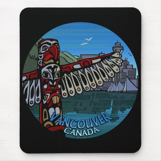 Vancouver Canada Souvenir Mousepad Vancouver Gifts Muismat (Voorkant)