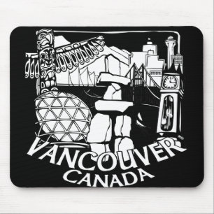 Vancouver Canada Souvenir Mousepad Vancouver Gifts Muismat
