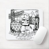 Vancouver Canada Souvenir Mousepad Vancouver Gifts Muismat (Met muis)