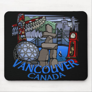 Vancouver Canada Souvenir Mousepad Vancouver Gifts Muismat