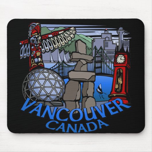 Vancouver Canada Souvenir Mousepad Vancouver Gifts Muismat (Voorkant)