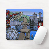 Vancouver Canada Souvenir Mousepad Vancouver Gifts Muismat (Met muis)