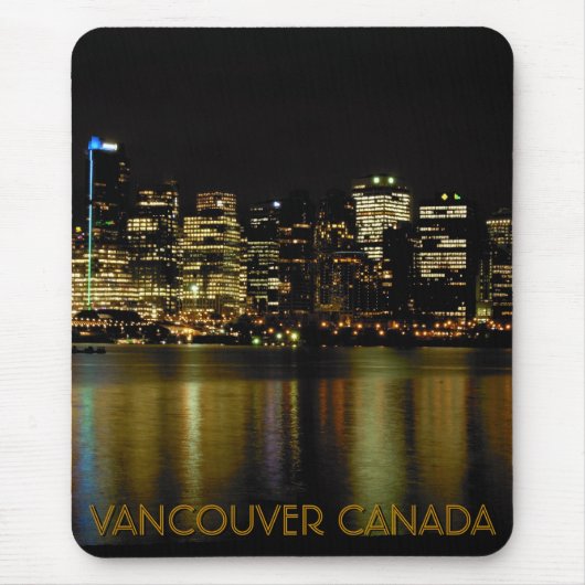 Vancouver Canada Souvenir Muismat City Lights (Voorkant)