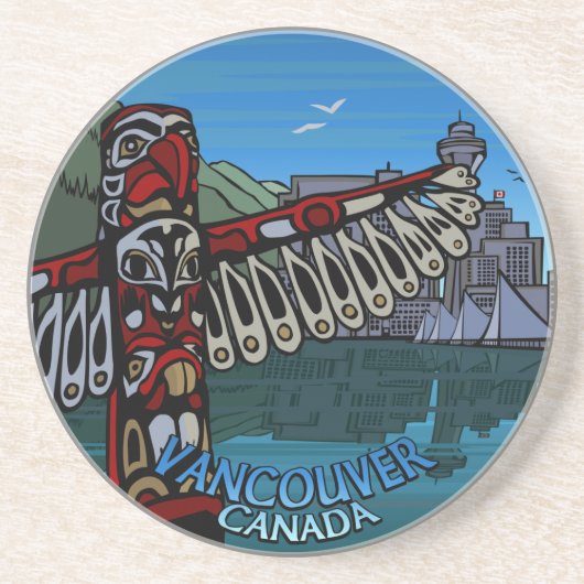 Vancouver Canada Souvenir Onderzetter Vancouver Gi (Voorkant)