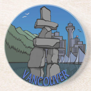 Vancouver Canada Souvenir Onderzetter Vancouver Gi