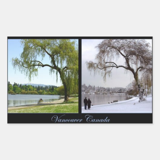 Vancouver Canada Sticker Vancouver Landscape Gifts (Voorkant)