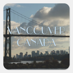Vancouver Canada Stickers Lions Gate Souvenirs