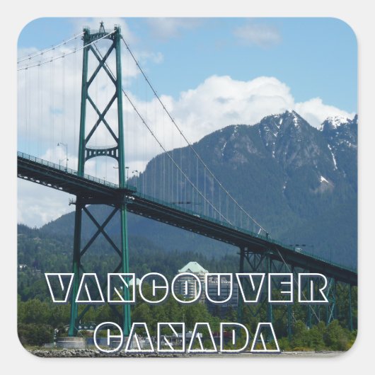 Vancouver Canada Stickers Lions Gate Souvenirs (Voorkant)