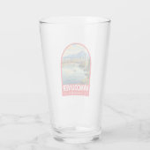 Vancouver Canada Travel Art Vintage Glas (Achterkant)