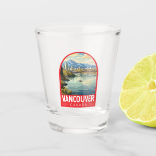 Vancouver Canada Travel Art Vintage Shot Glas