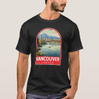 Vancouver Canada Travel Art Vintage