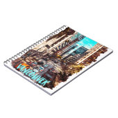 Vancouver Canada Vintage reizen skyline Notitieboek (Linkerzijde)