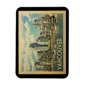 Vancouver Canada Vintage Travel Magneet (Verticaal)