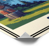 Vancouver, Canada: Vintage Travel Poster uit de ja (Hoek)