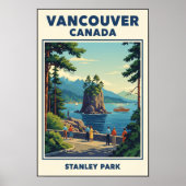 Vancouver, Canada: Vintage Travel Poster uit de ja (Voorkant)